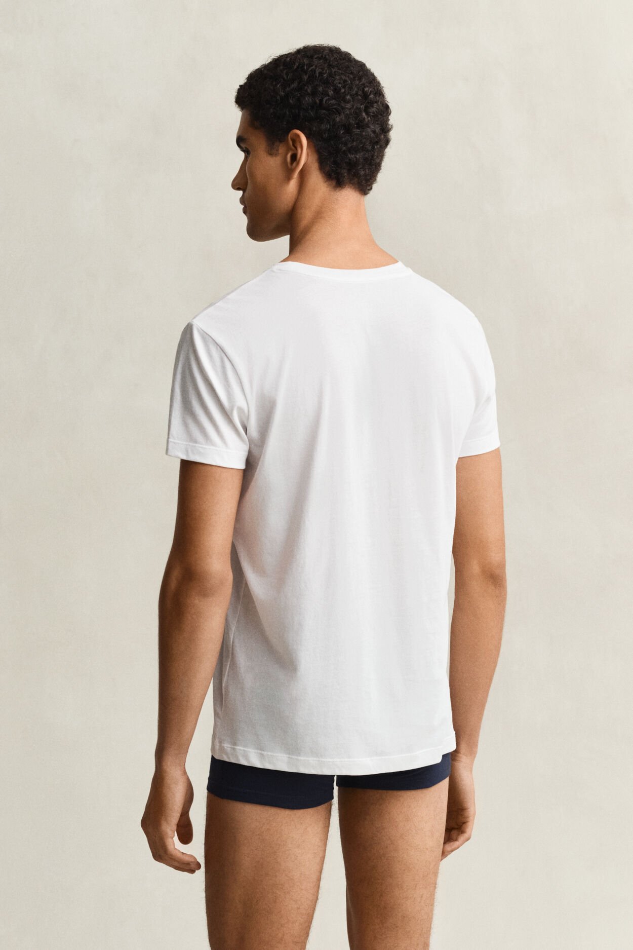 Set van twee T-shirts met ronde hals