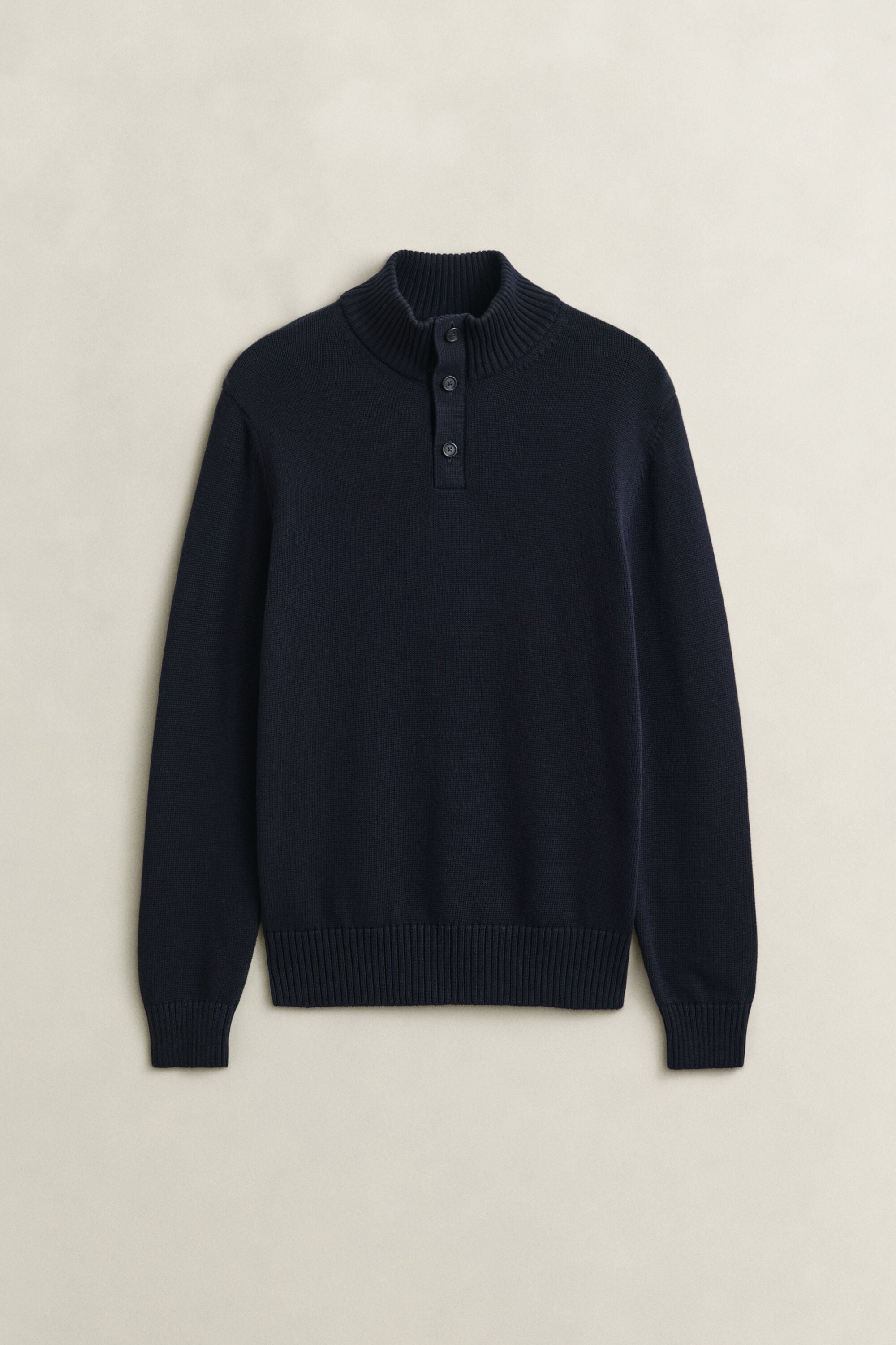 Pull à col boutonné en coton Supima