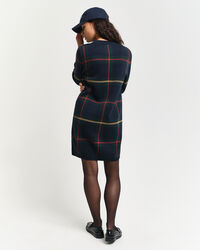 Robe ras du cou à carreaux