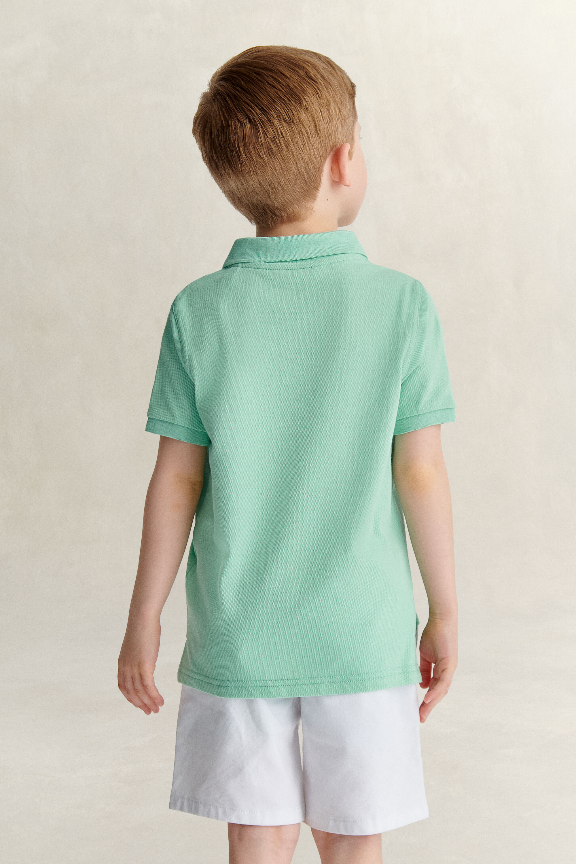 Polo en coton piqué Shield Enfant