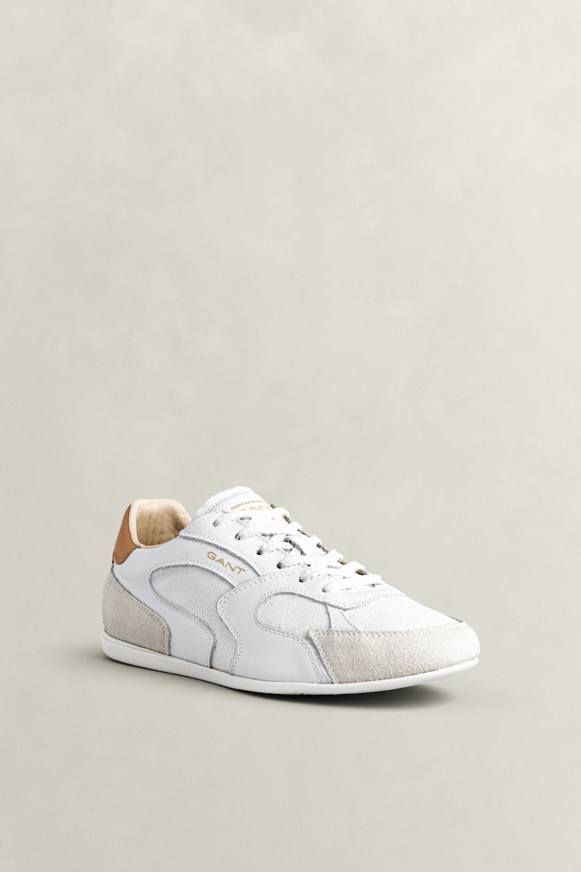 Sherly sneakers met leer en suède