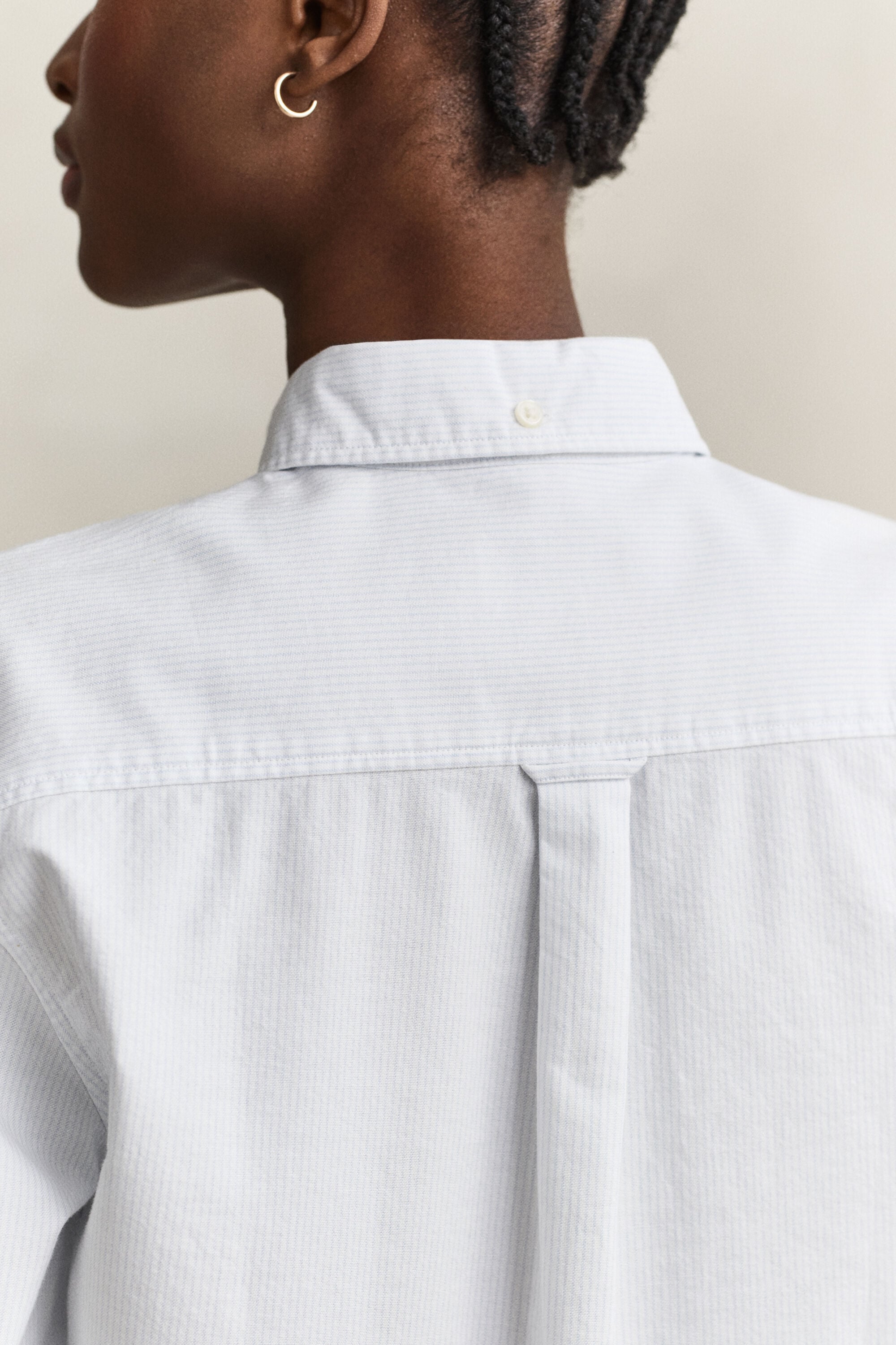 Chemise en coton Oxford classique à rayures