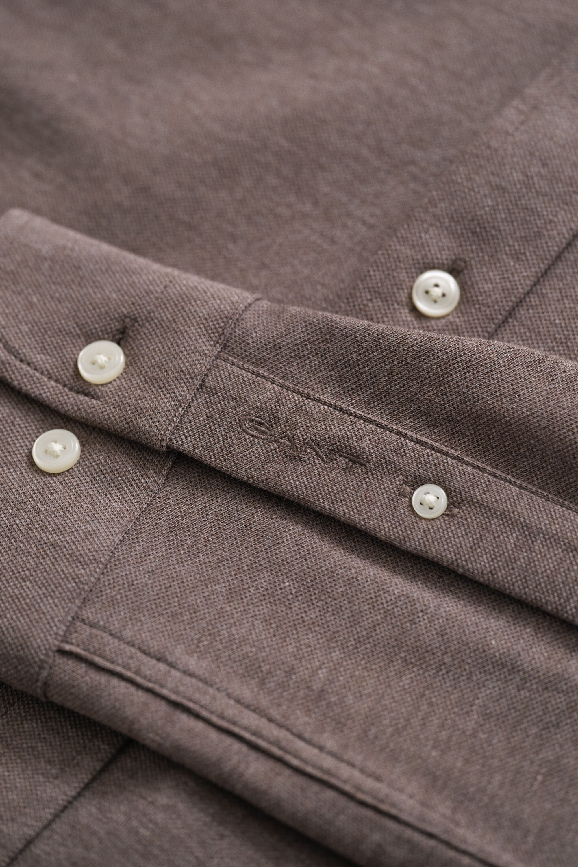 Overhemd van stretch jersey piqué