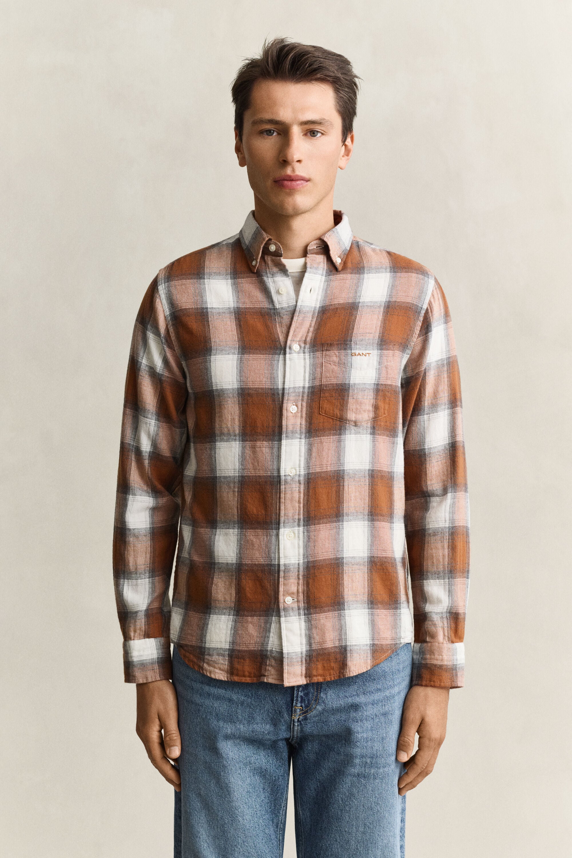 Geruit hemd van Windblown-flanel
