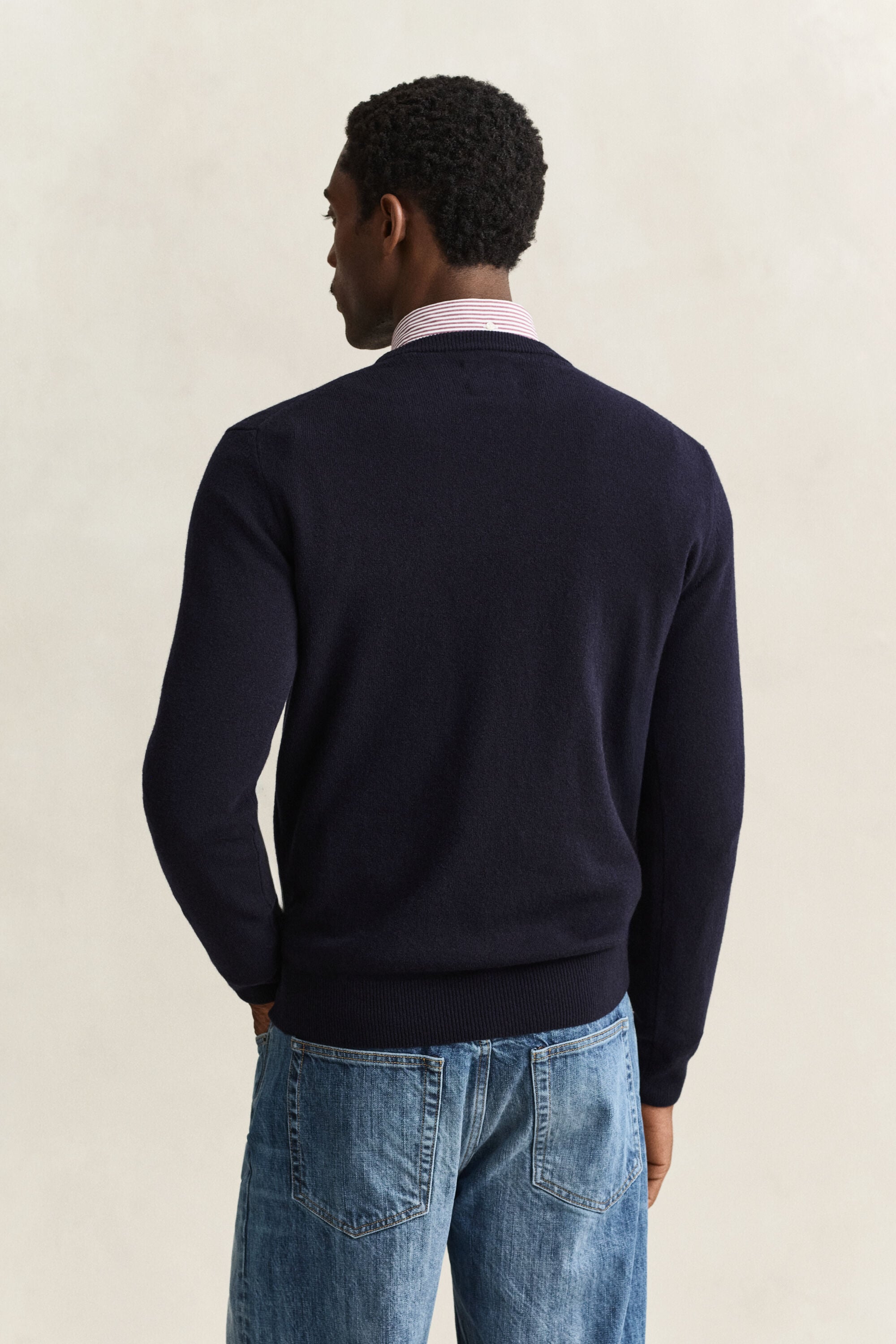 Pull col rond en laine d’agneau