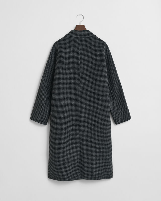 Manteau cousu main à carreaux