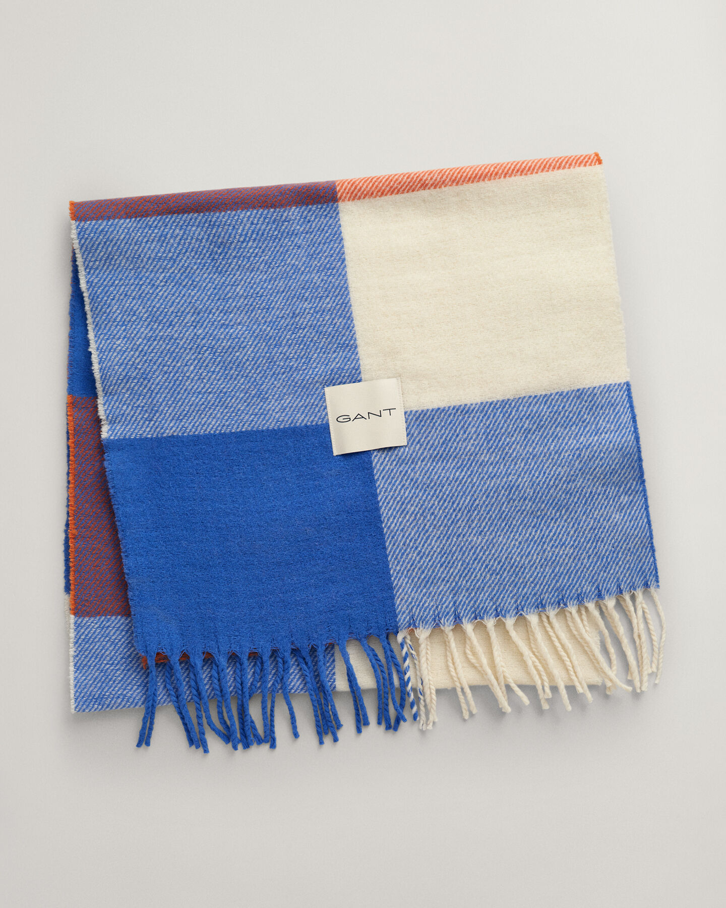 Écharpe tissée à carreaux