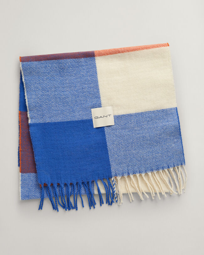 Écharpe tissée à carreaux