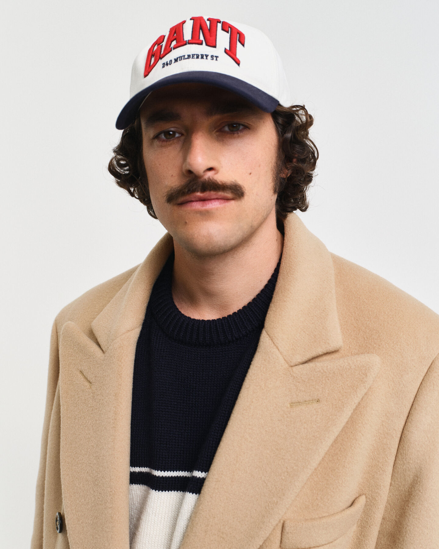 Manteau à boutonnage croisé en laine