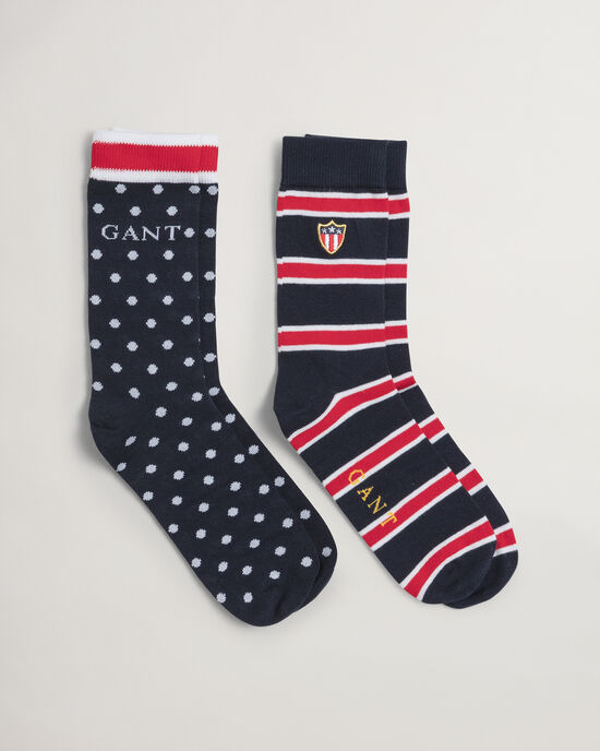 Set van twee paar Banner Shield sokken in cadeauverpakking