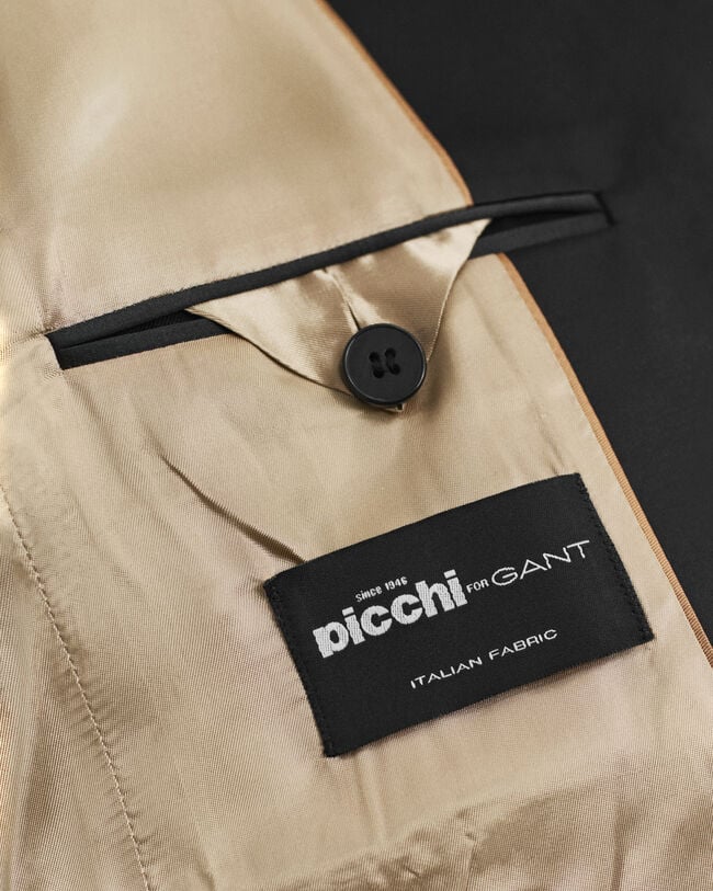 Regular Fit smokingblazer van wolmix