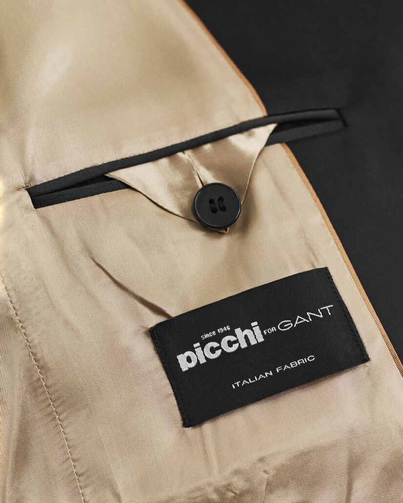 Regular Fit smokingblazer van wolmix