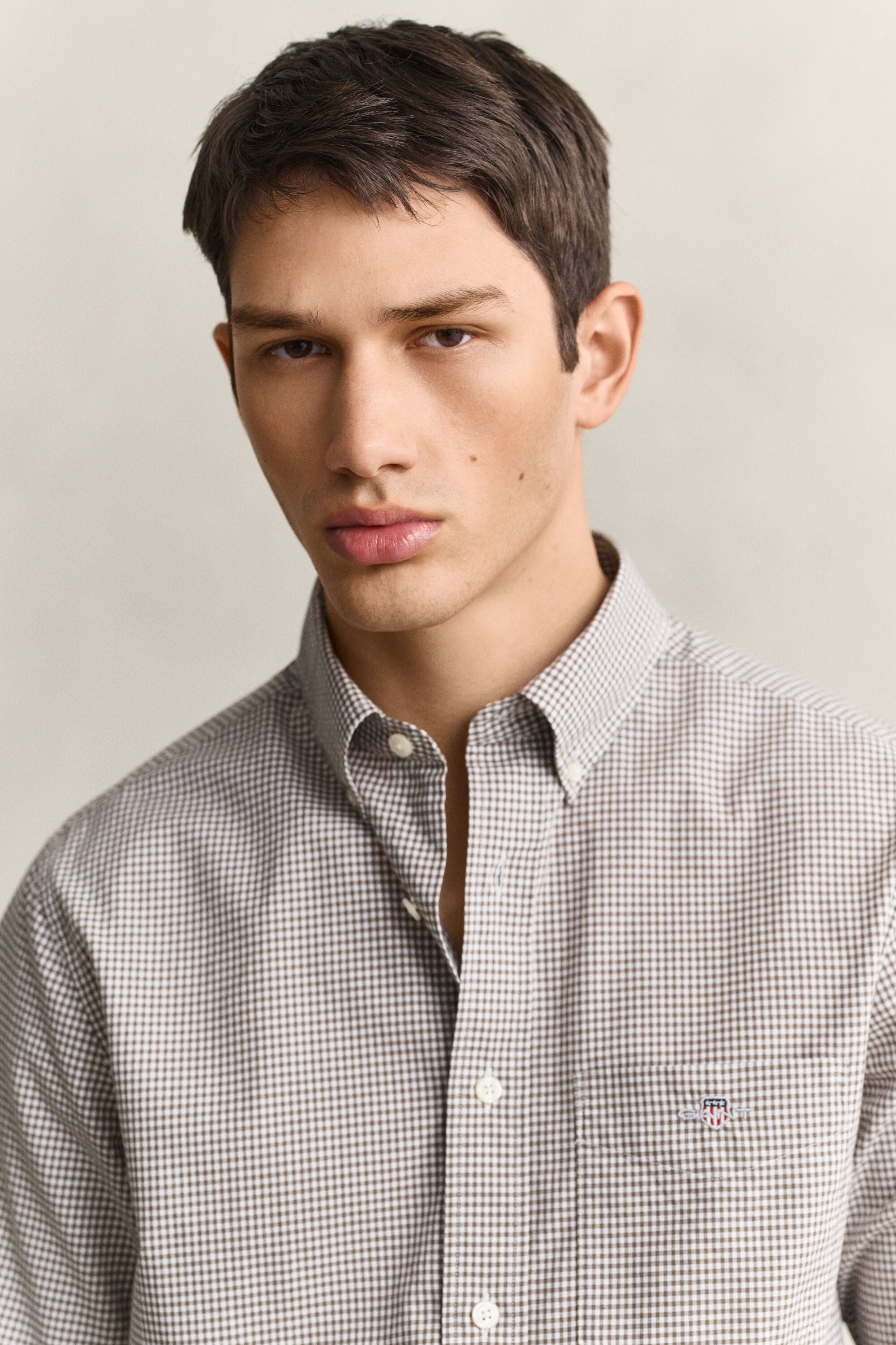 Chemise vichy en popeline classique