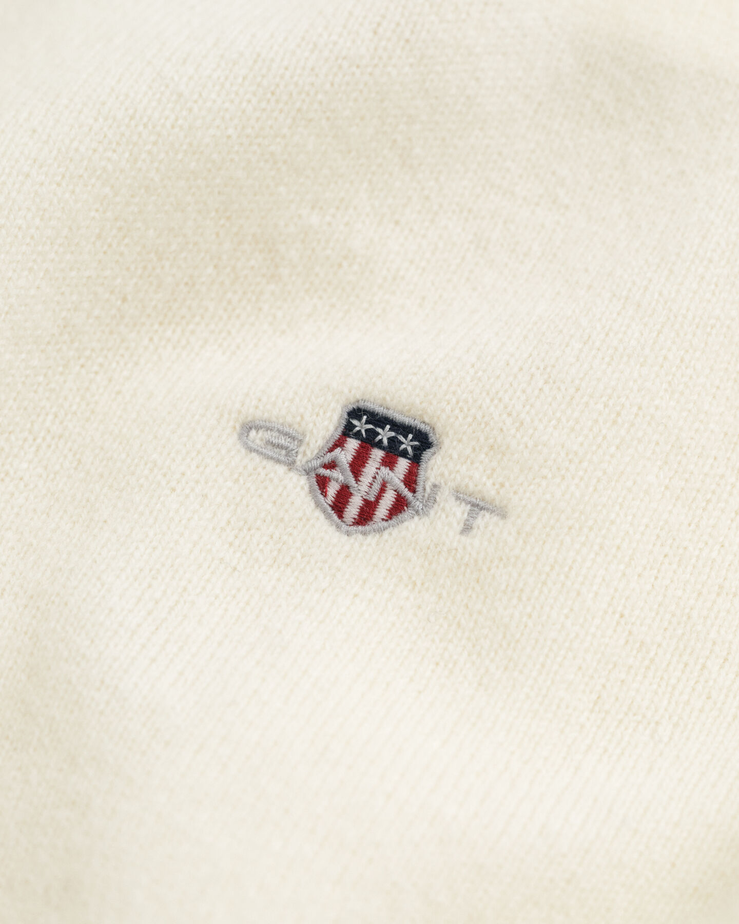 Pull à demi-zip en laine d'agneau ultra-fine