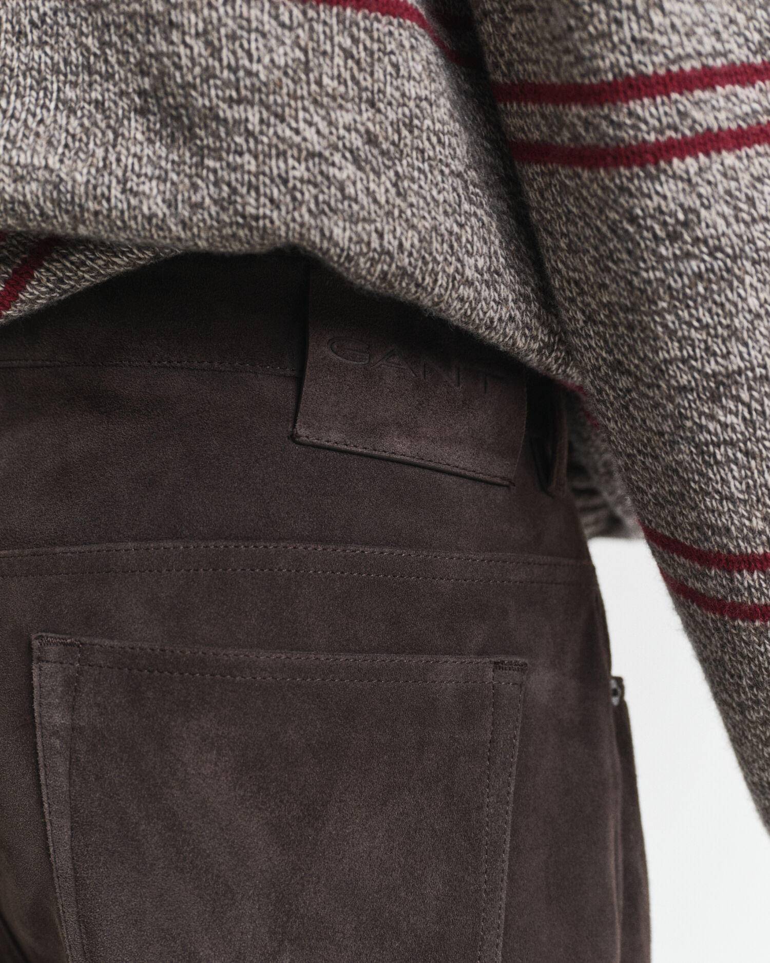 Jean coupe droite en daim