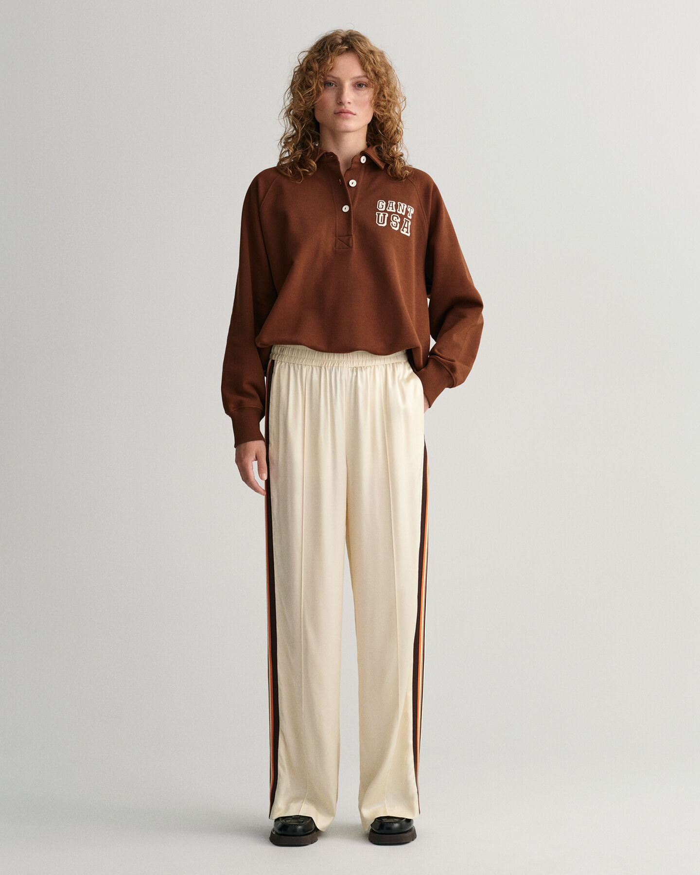 Relaxed Fit gestreepte Pull-On broek