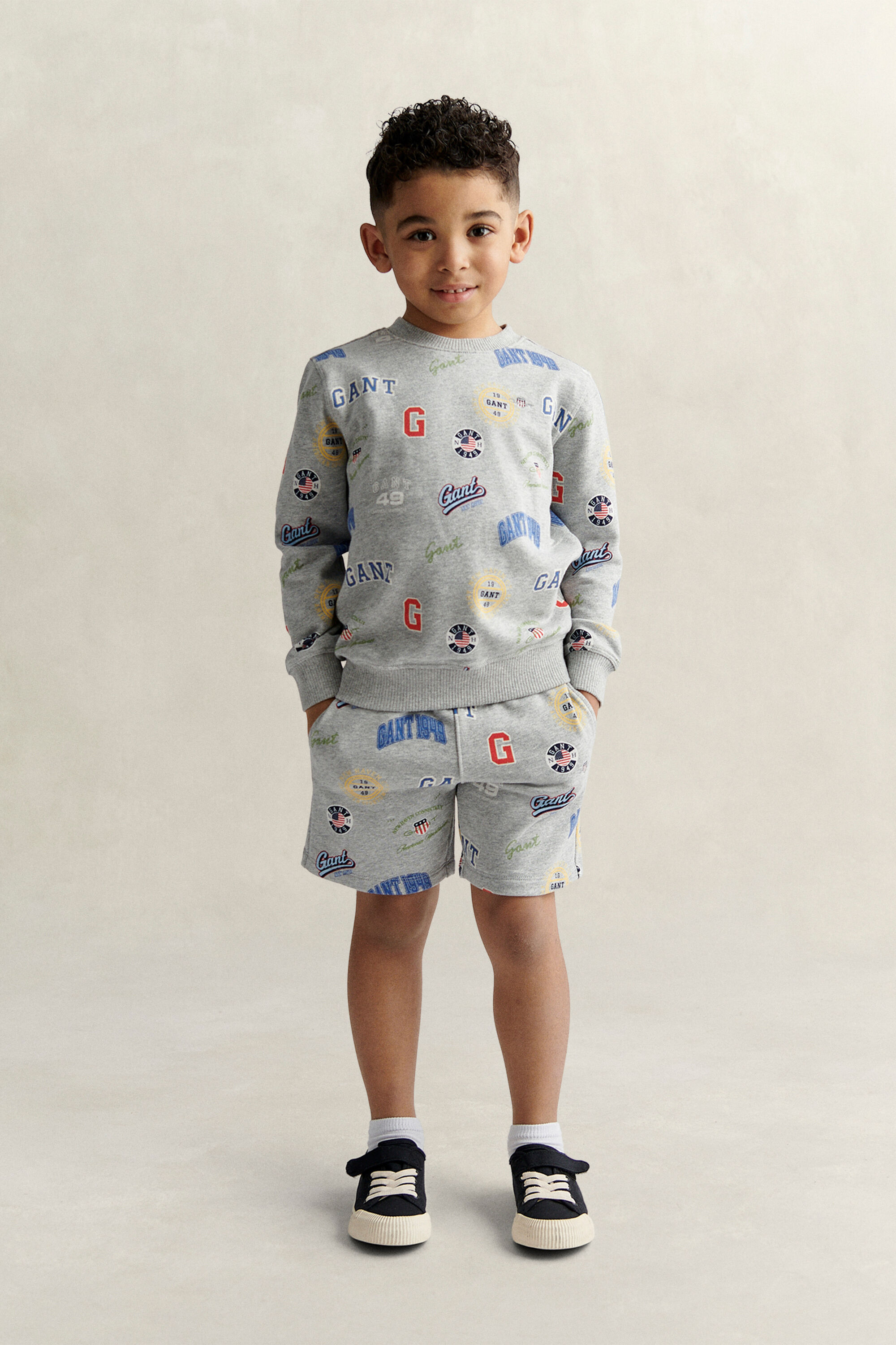 Ensemble sweat-shirt et short imprimé Bébé Garçon