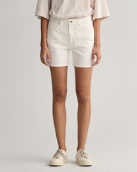 Short en denim blanc