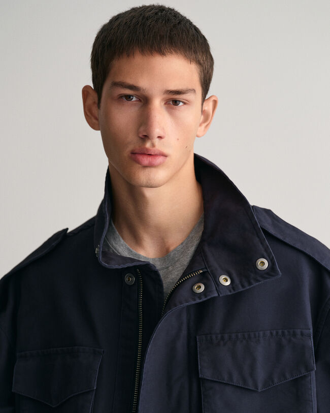 Veste style militaire en coton