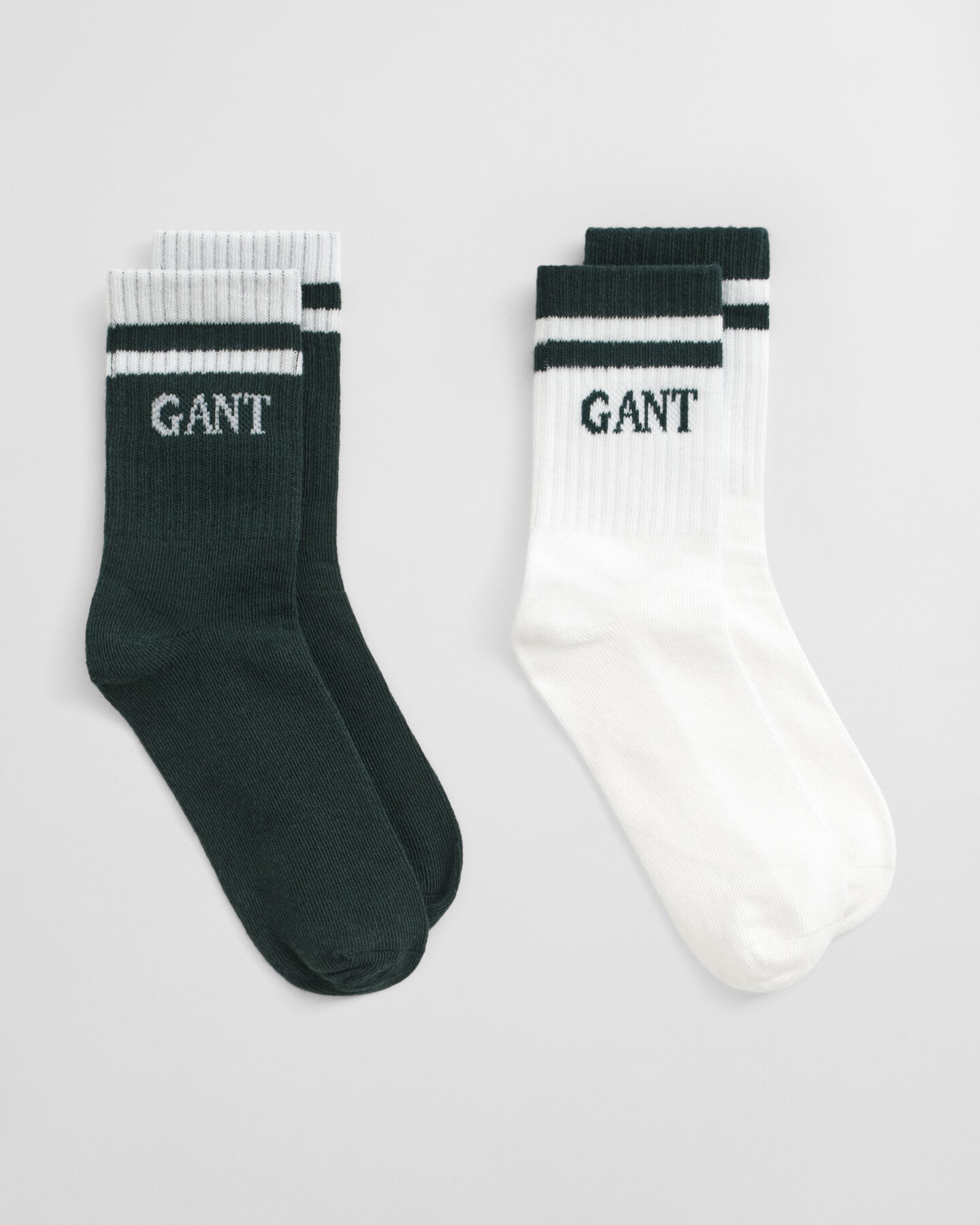 Lot de 2 paires de chaussettes de sport à rayures Enfant