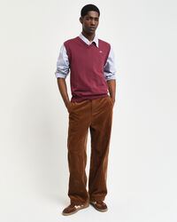 Pull sans manches en coton classique