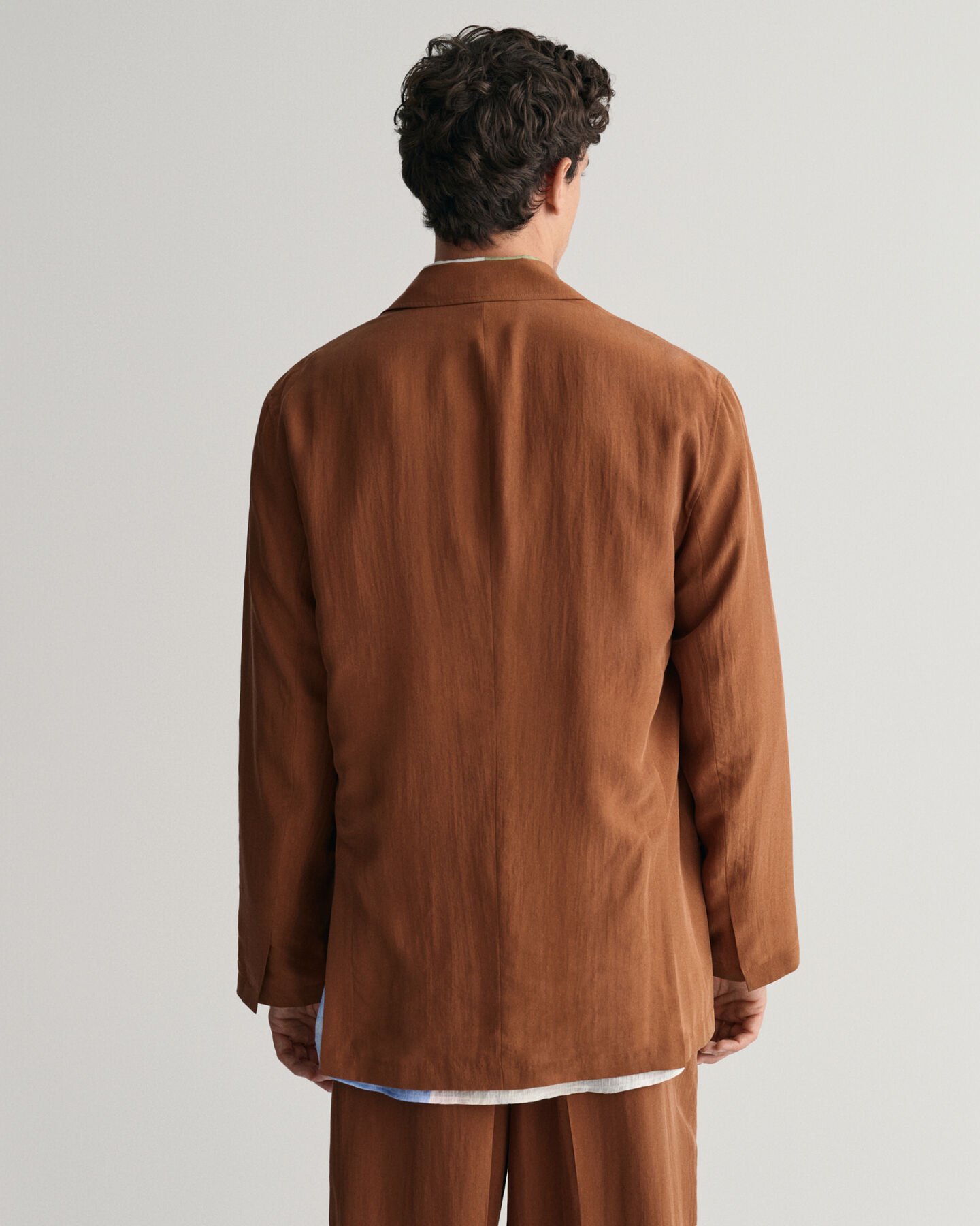 Veste blazer de costume relaxed fit en soie