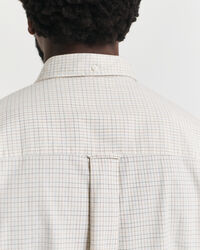 Chemise ultra-ample en coton Oxford à carreaux Luxury