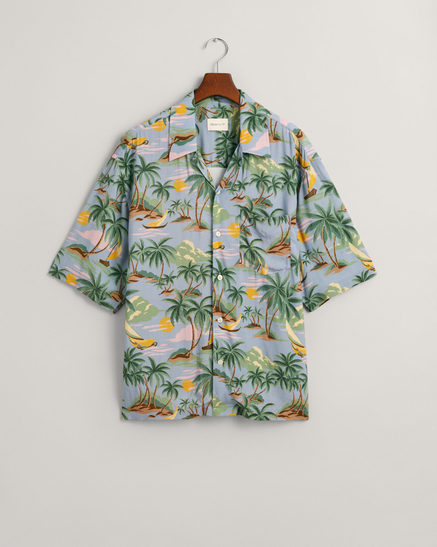 Chemise relaxed fit à manches courtes Hawaiian Print