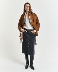 Denim minirok met knopen