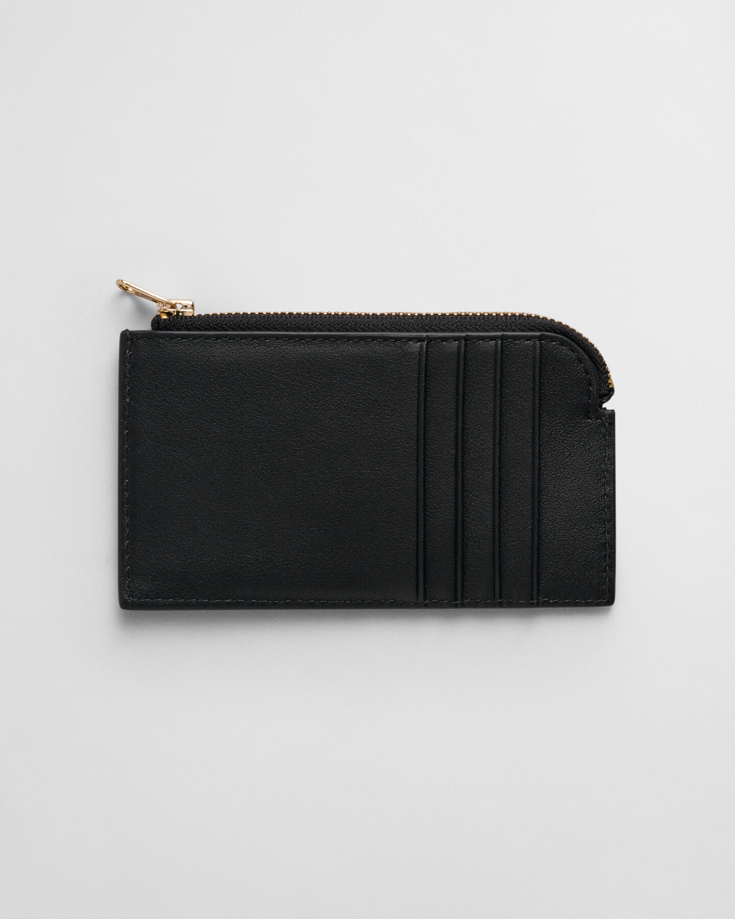Porte-cartes zippé en cuir