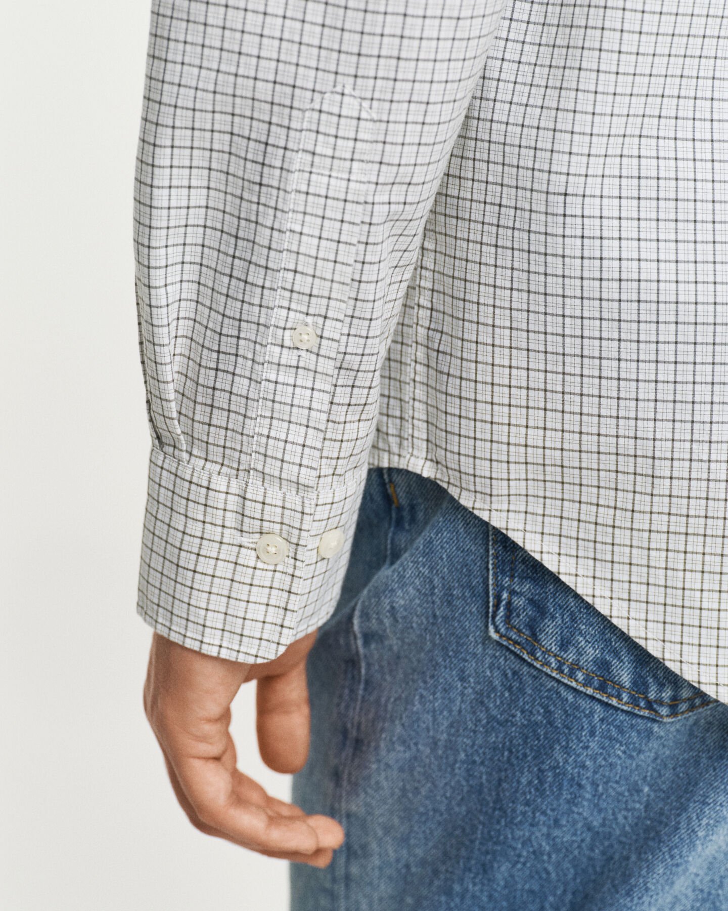 Regular Fit Classic hemd van poplin met ruitjes