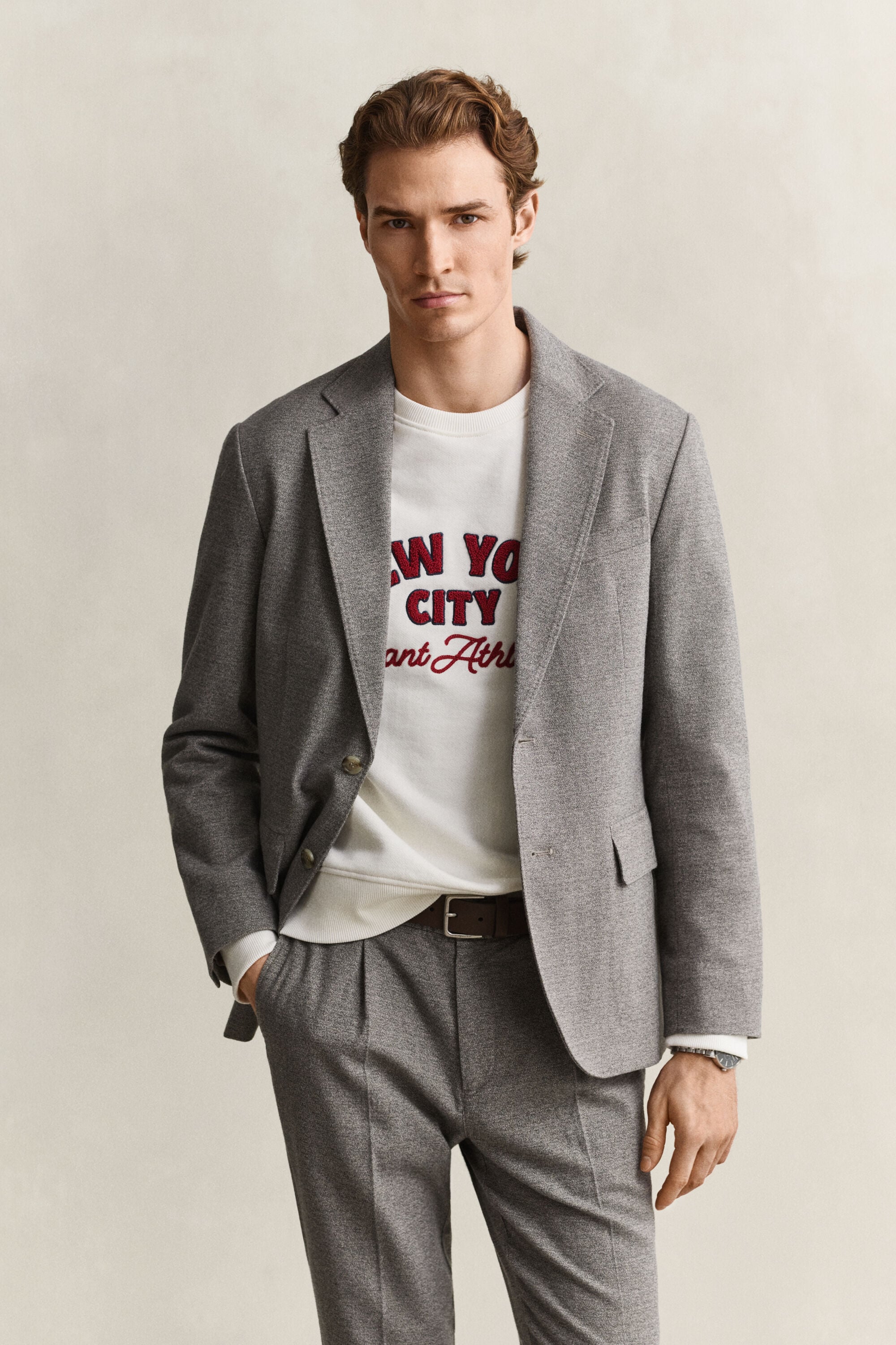 Flanellen blazer