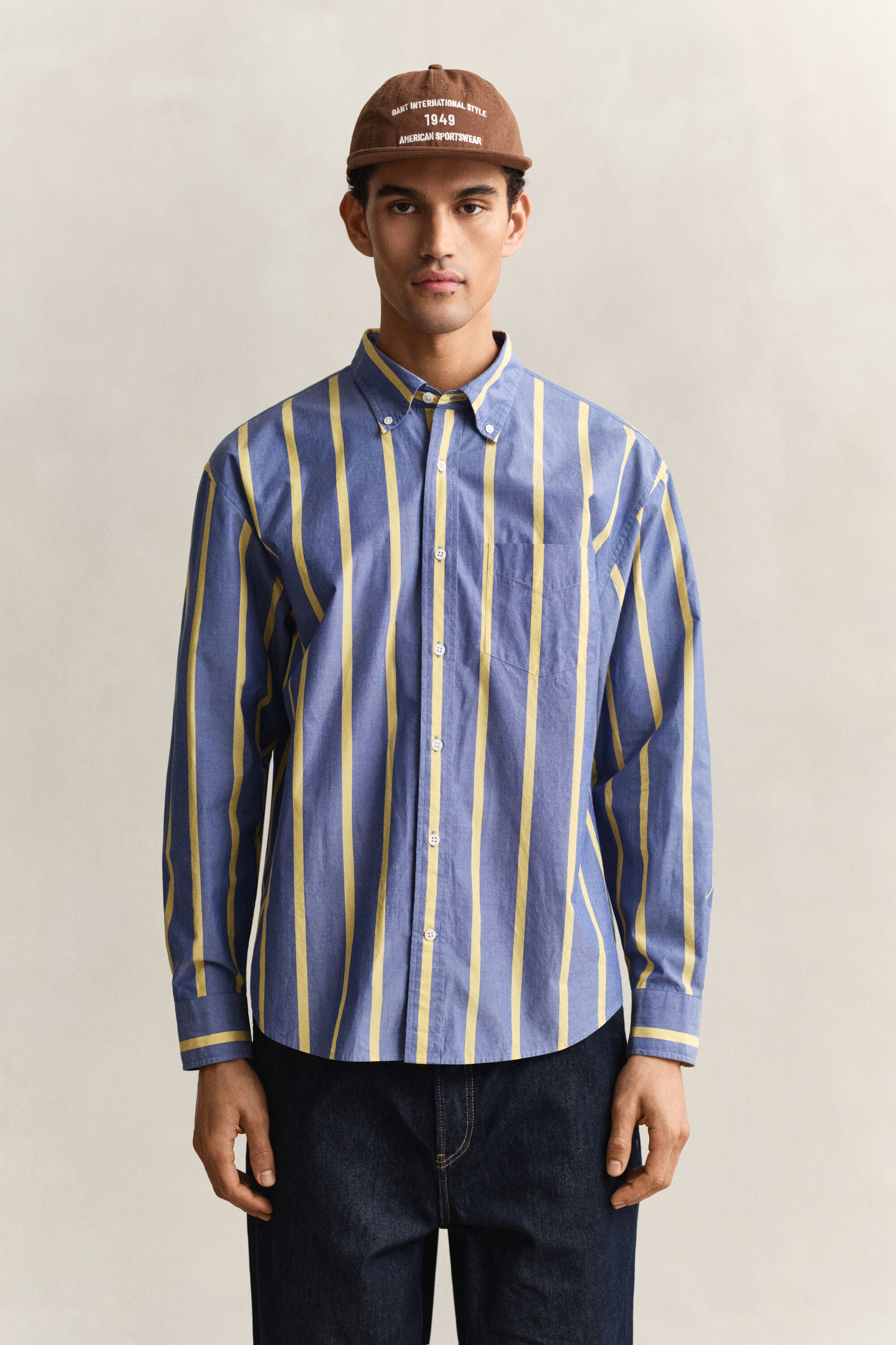 Chemise à rayures en popeline Heritage