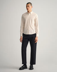 Slim Fit Oxford-hemd met kleine paisleyprint