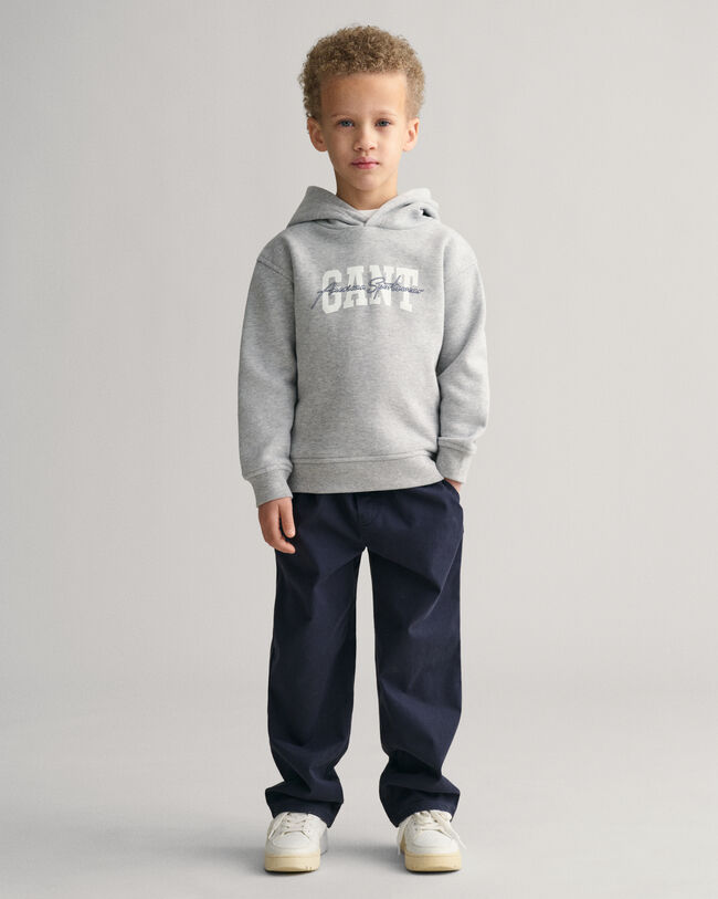 Kids geweven broek met elastische taille