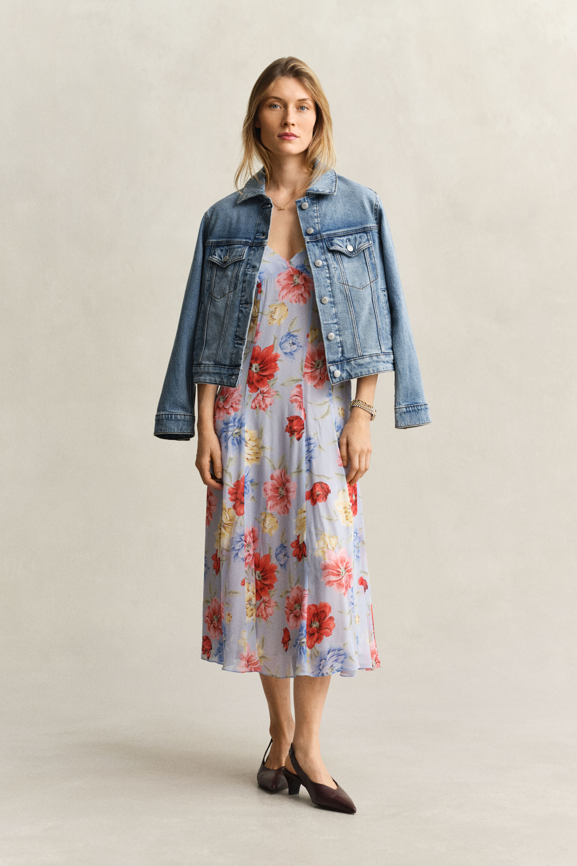 Robe à bretelles florale