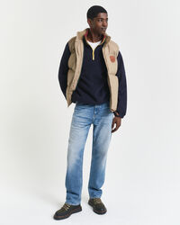 Fleecetrui met kleurblok