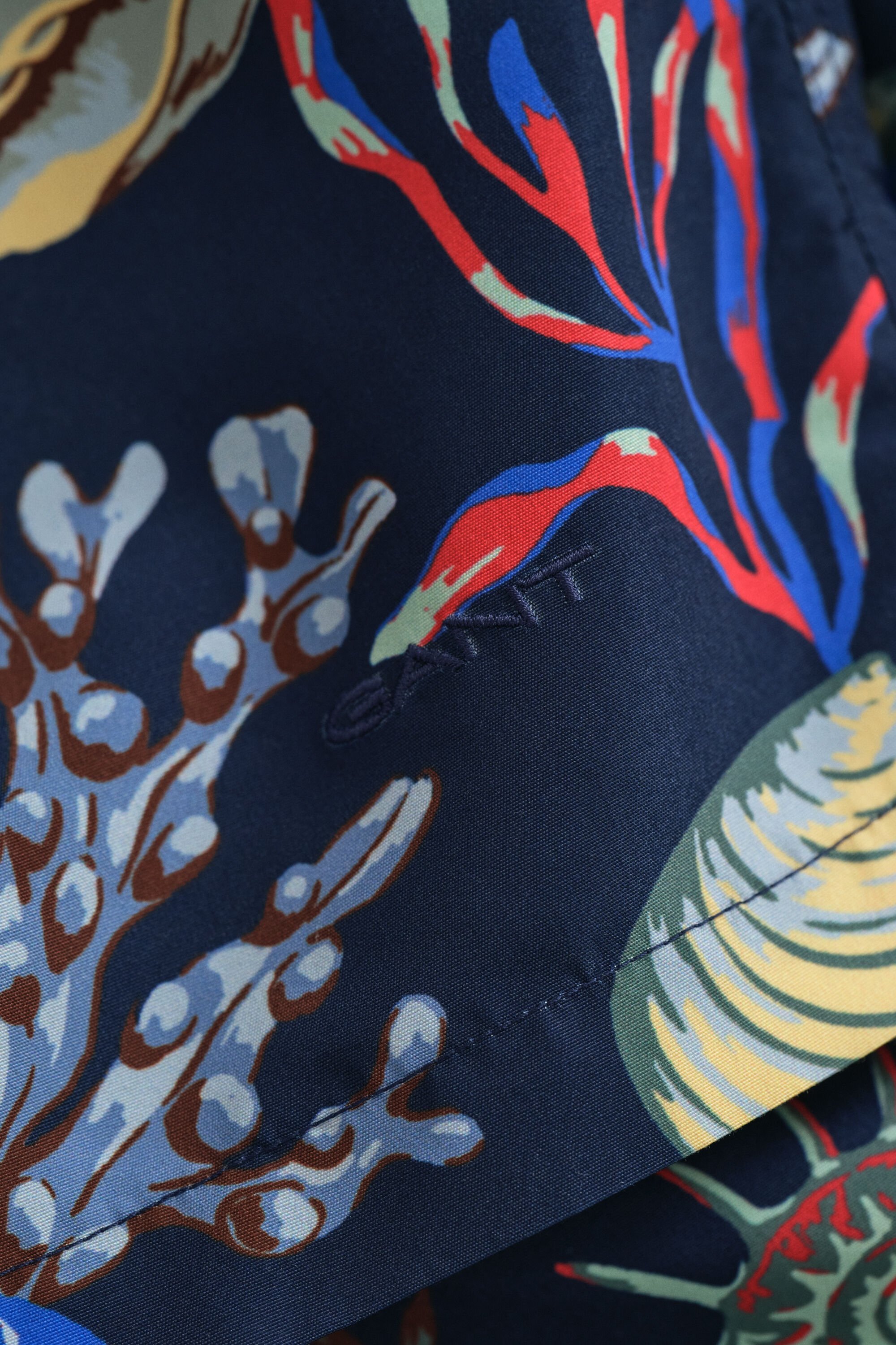 Zwemshort met zeewierprint