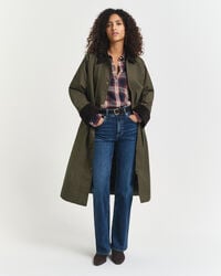 Car Coat van gewaxt katoen