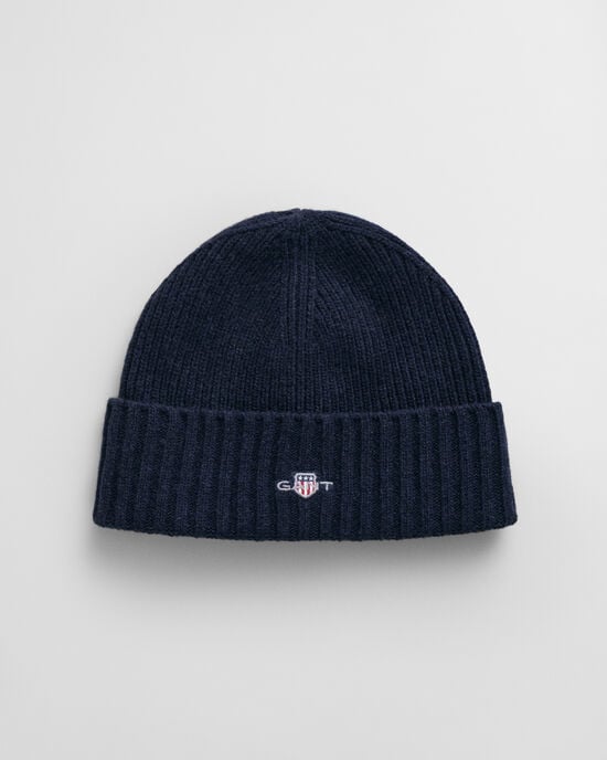 Bonnet en laine avec écusson Ado