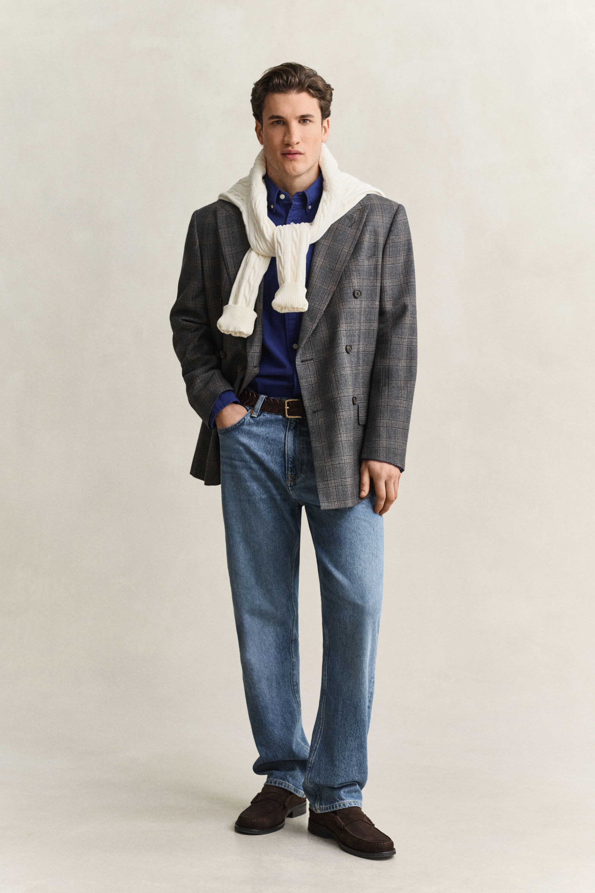 Chemise coupe regular en sergé