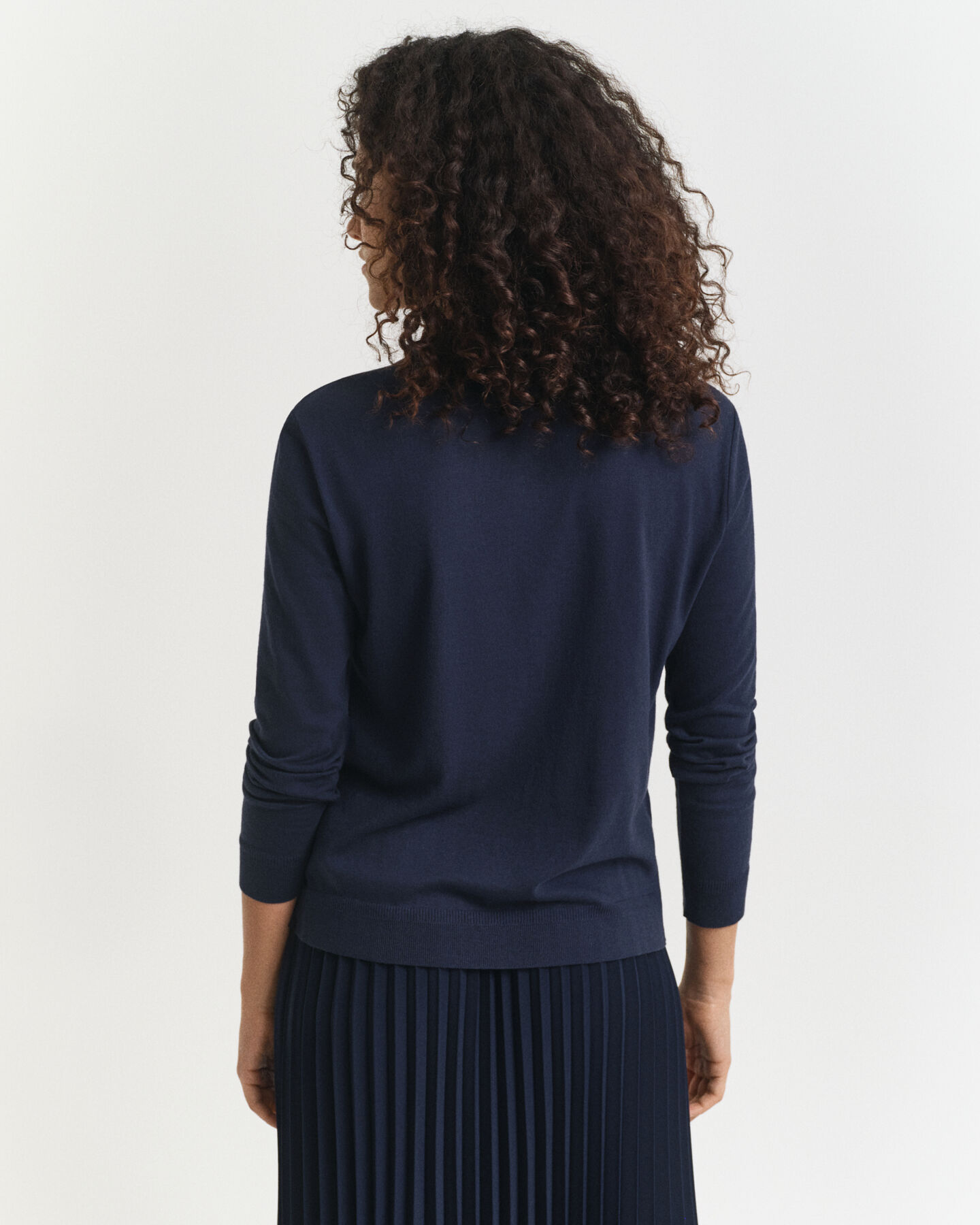 Seamless poloshirt met lange mouwen en knopen