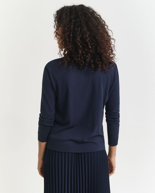 Seamless poloshirt met lange mouwen en knopen