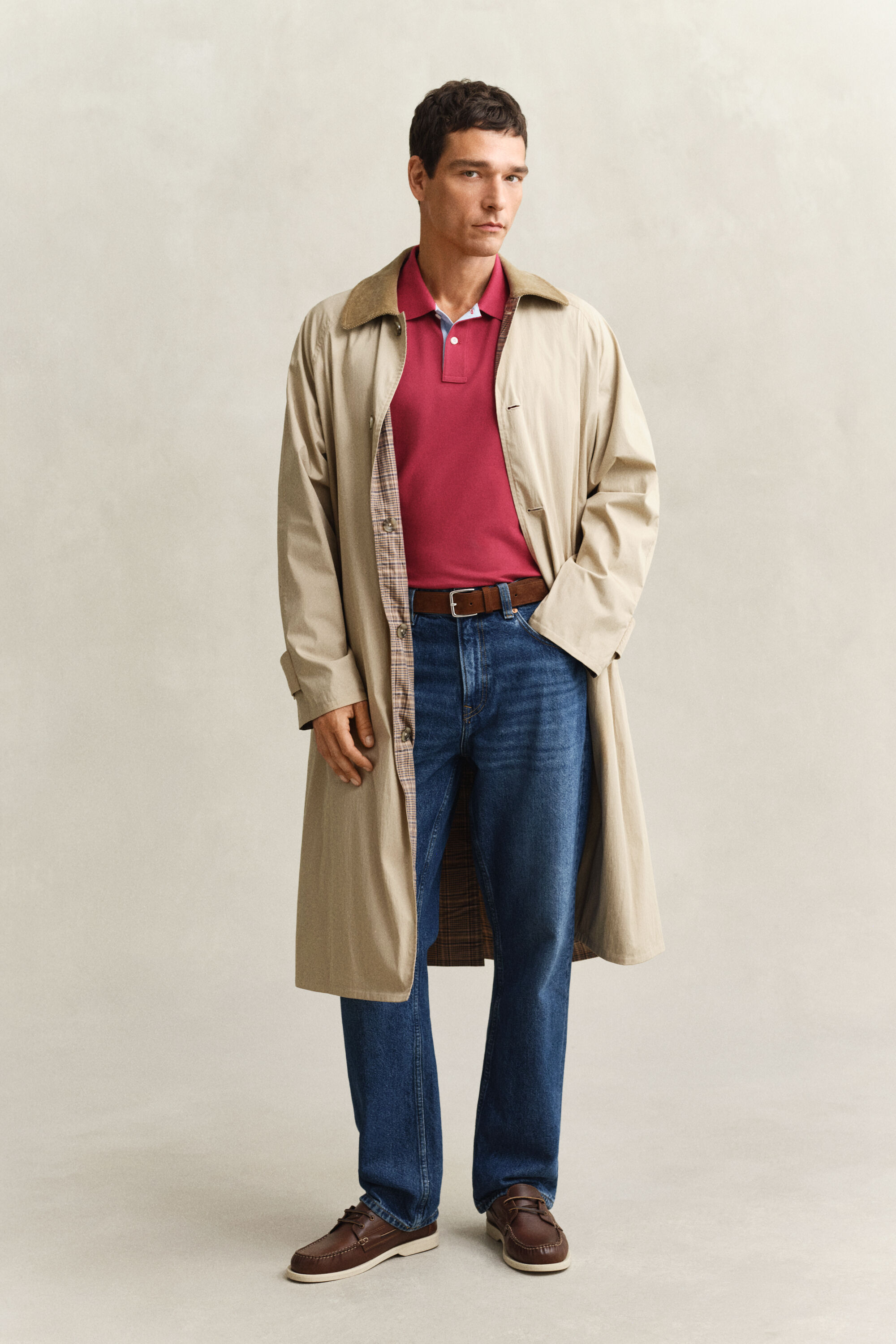 Polo en coton piqué contrastant