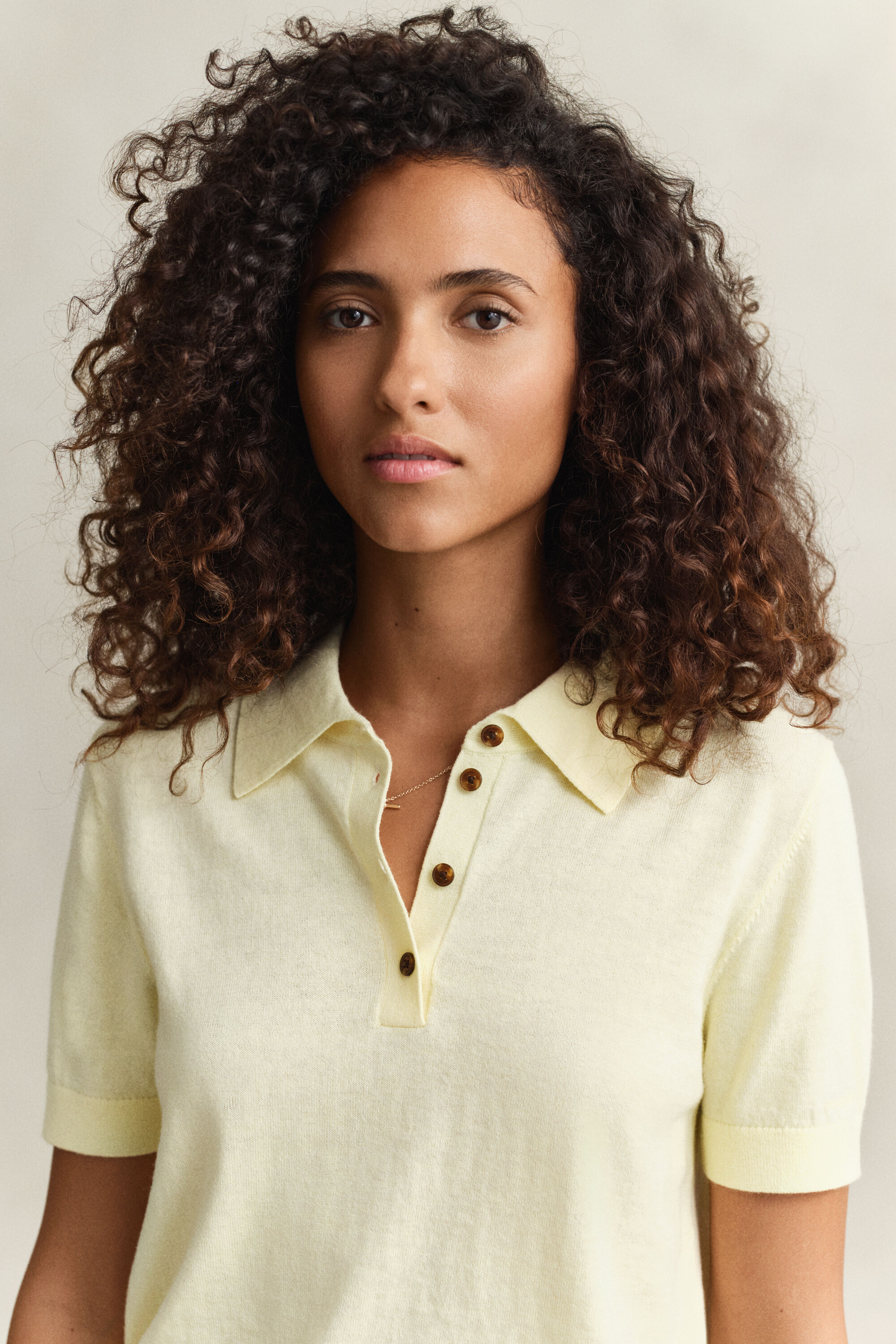 Rugger à manches courtes en maille