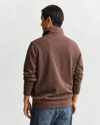Light Sacker Rib sweatshirt met korte rits