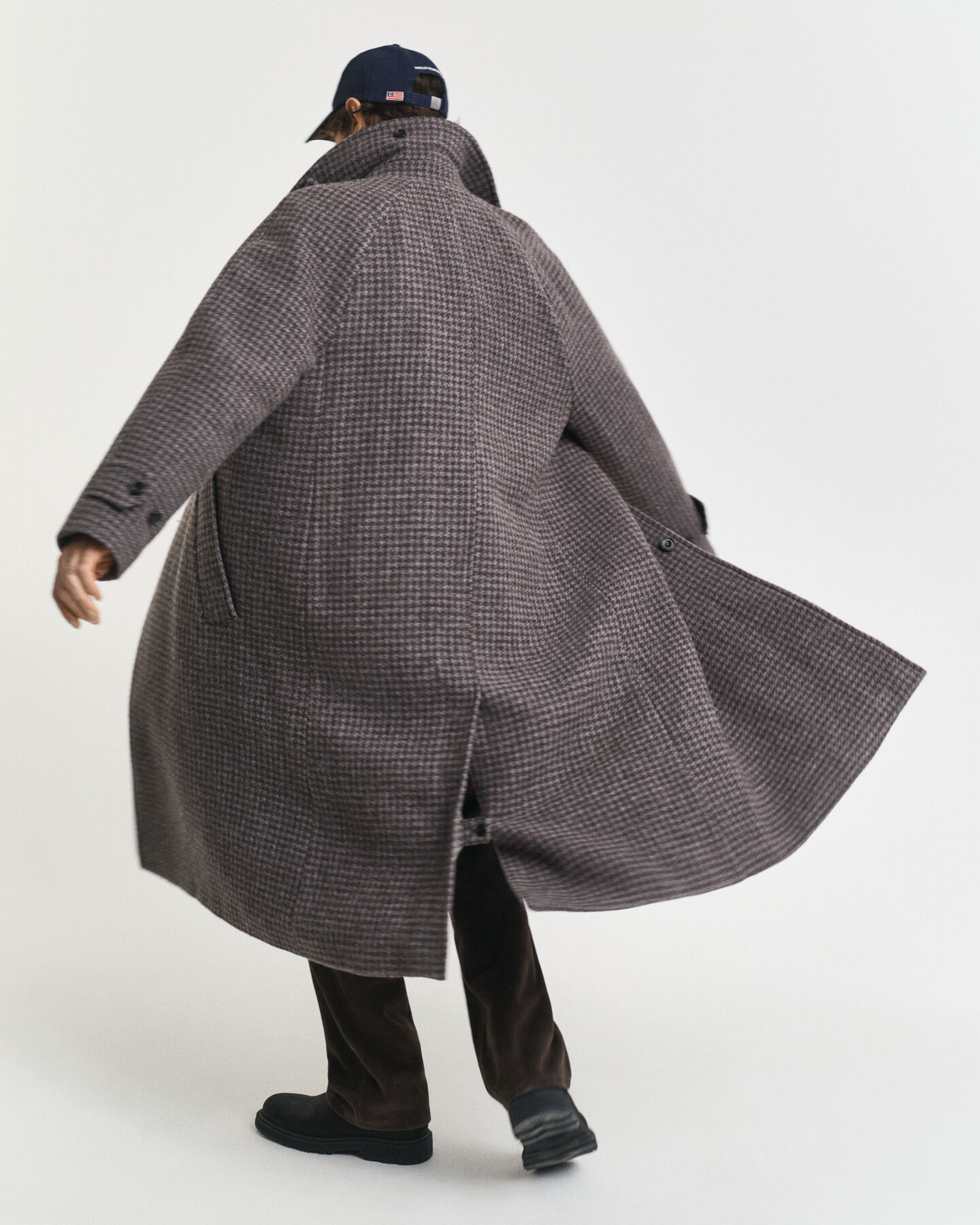 Manteau en laine Balmacaan