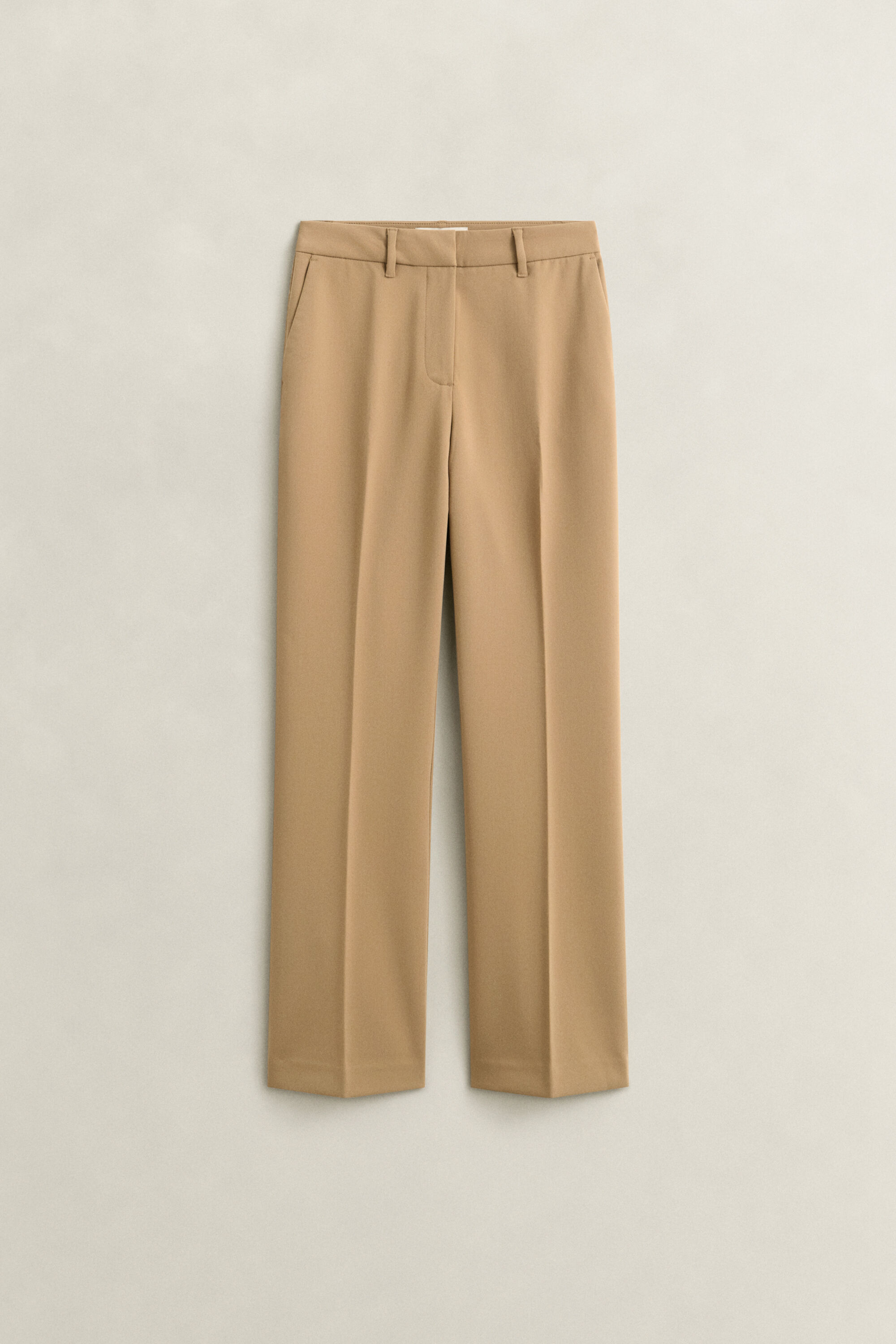 Nette nauwsluitende flared broek