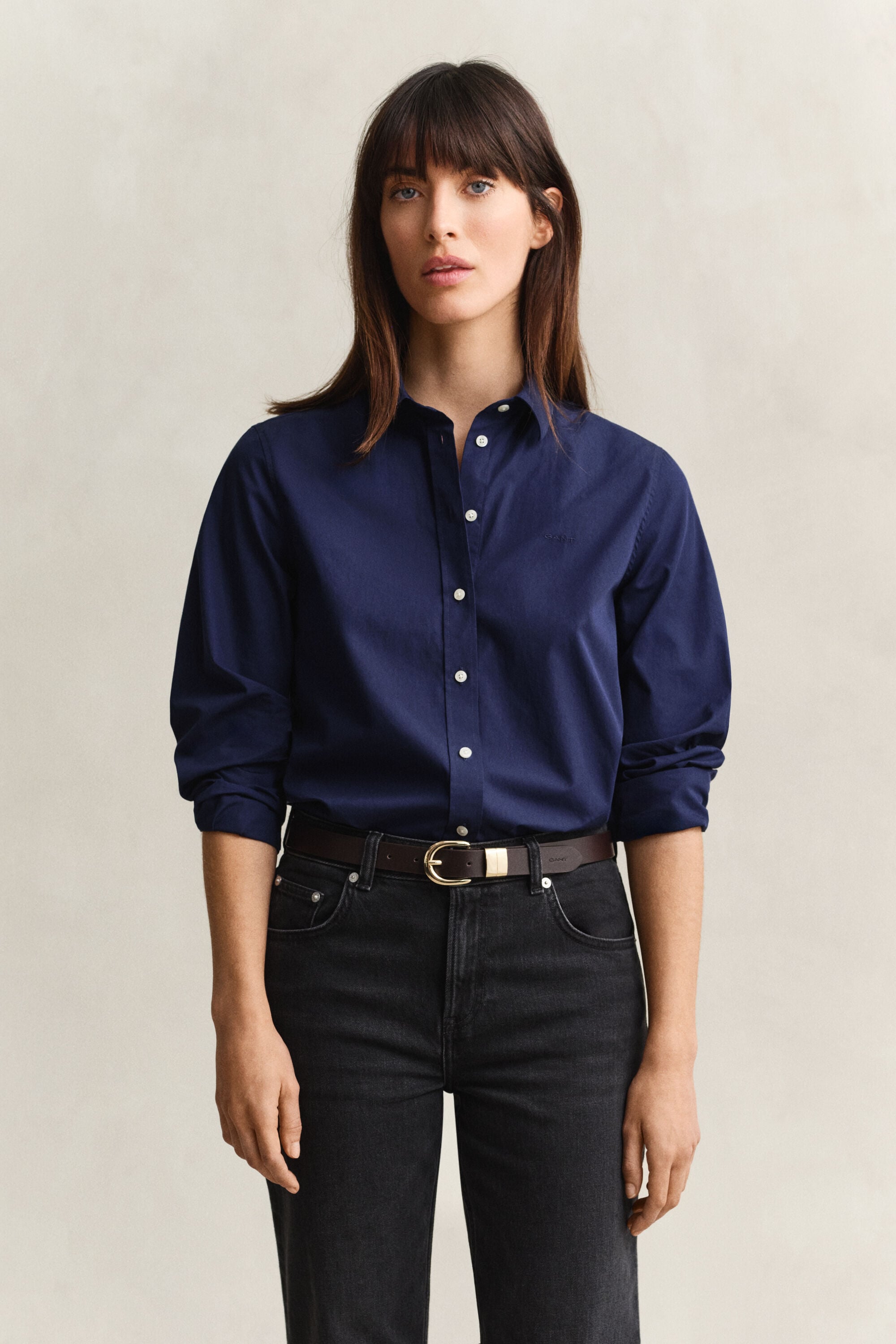 Regular Fit Classic overhemd van poplin