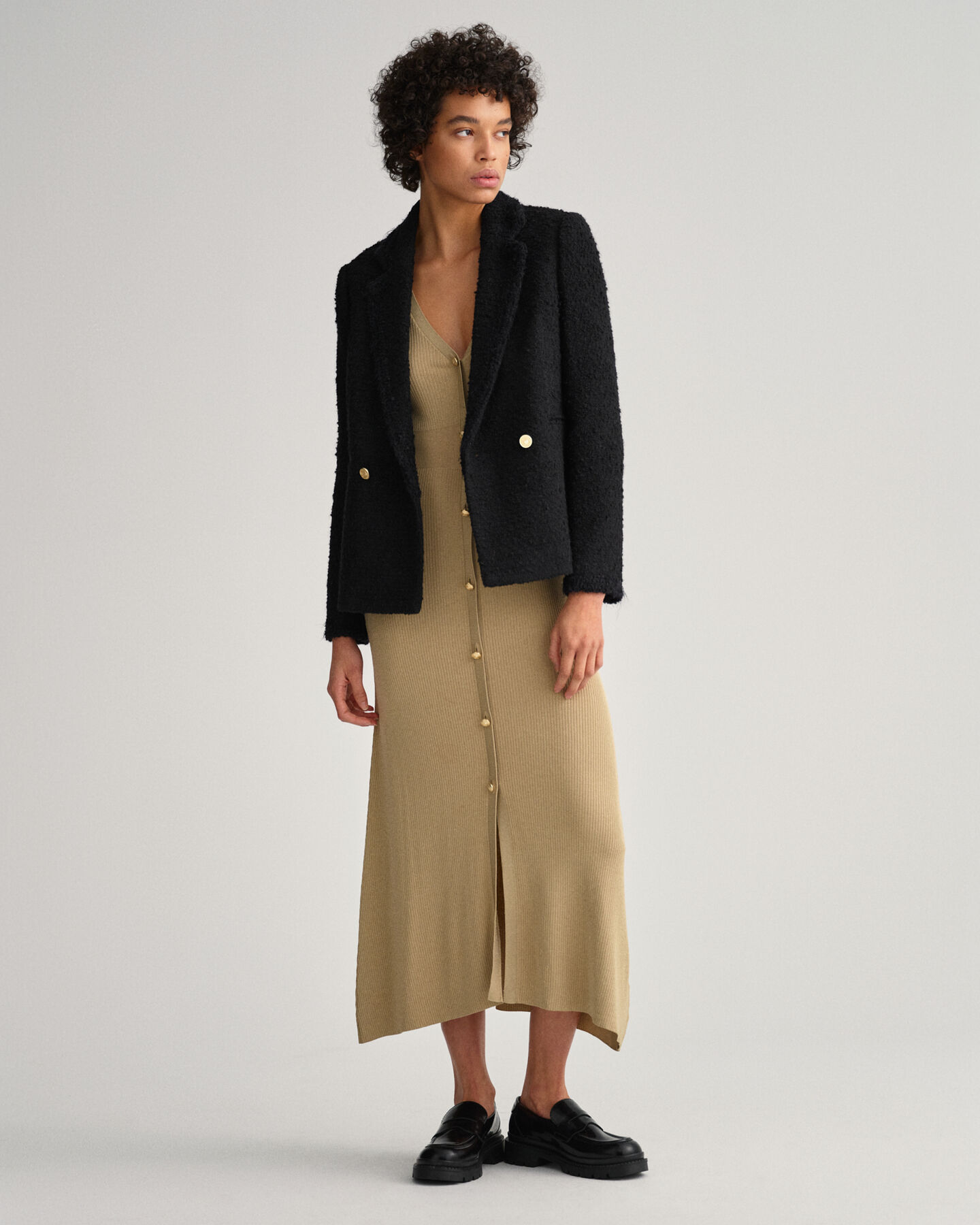 Veste blazer en tweed